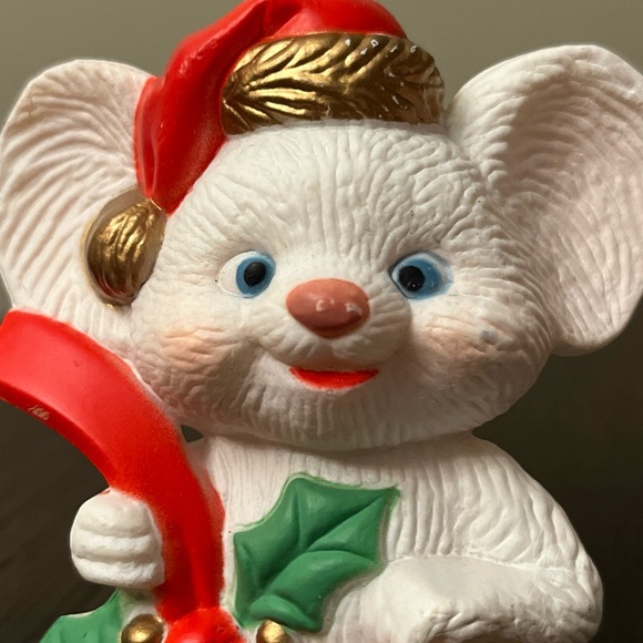 Vintage Miniature Christmas Mice Stocking Hangers -Set of Two - Picture 5 of 7